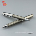 Stationery heavy stainless steel wire metal custom logo for gift ballpoint pen